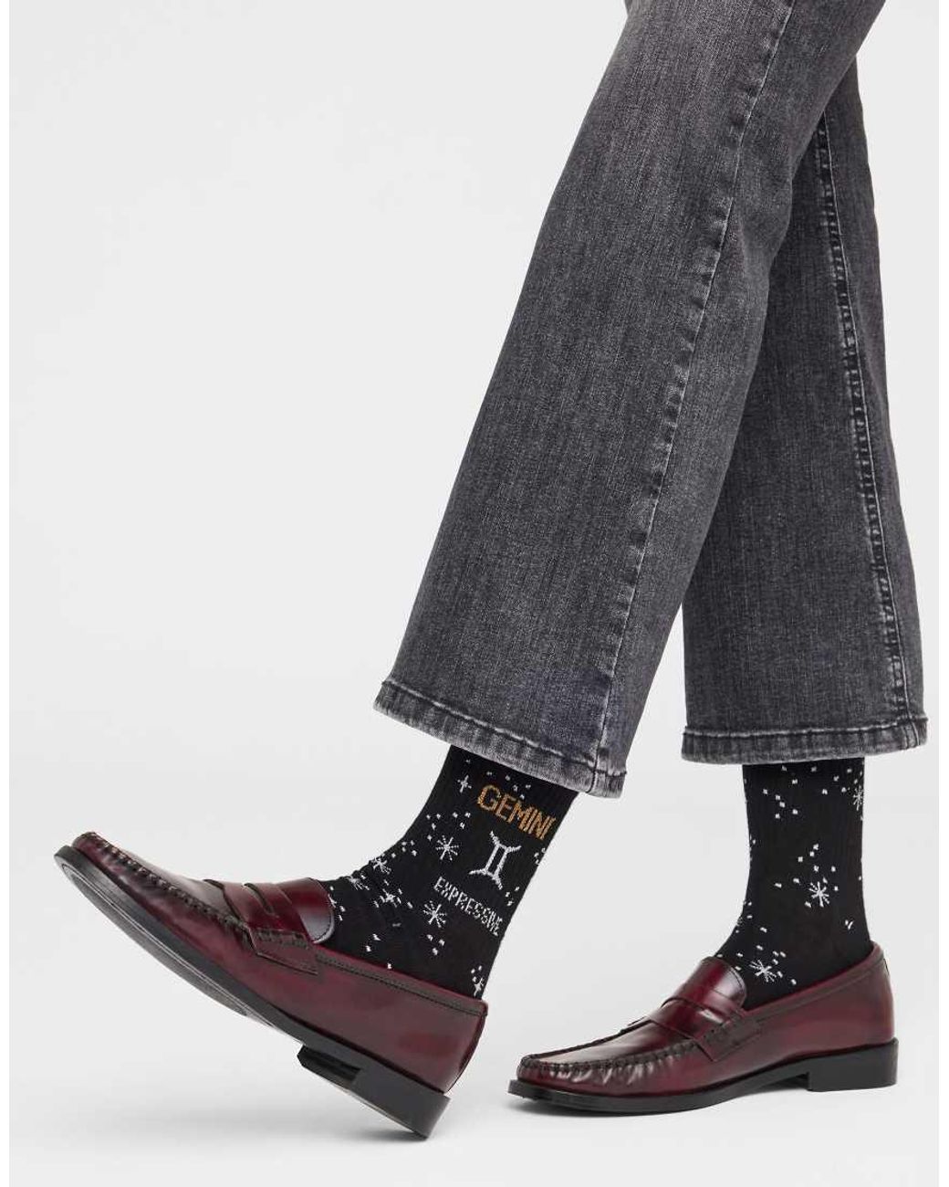Calzedonia White Astrology Collection Socks