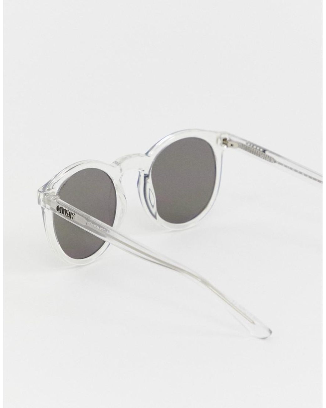 Round discount clear sunglasses