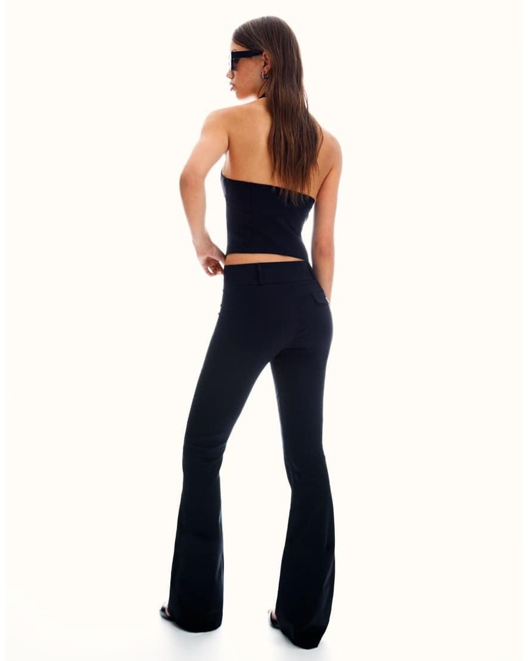 Bershka Blue Bengaline Trousers