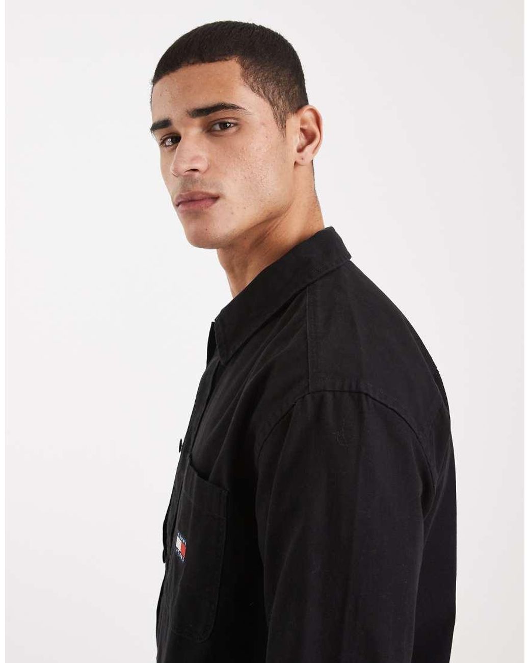 Tommy Hilfiger Black Badge Logo Overshirt for men
