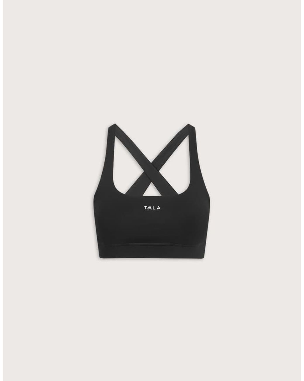 Tala Black Skinluxe Crossback Sports Bra