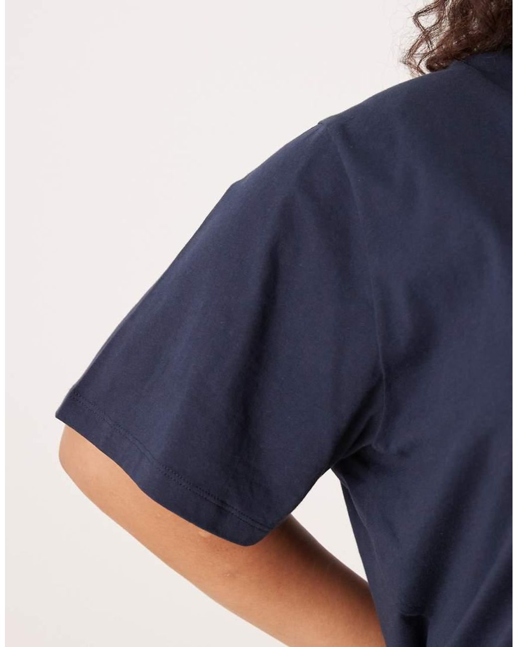 ASOS Blue Asos Design Curve Mix & Match Cotton Oversized Pyjama Tee