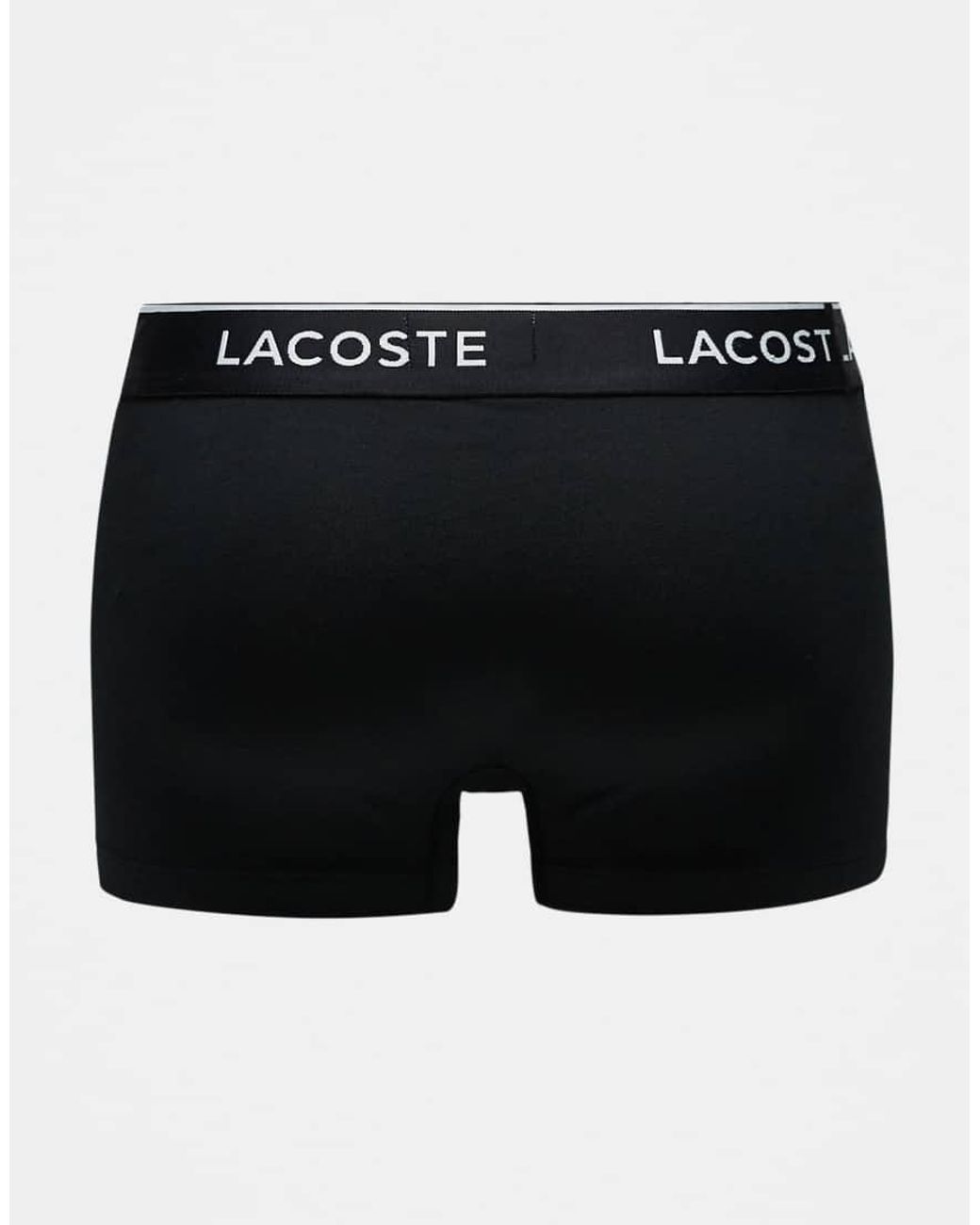 Lacoste Black 3 Pack Trunks for men