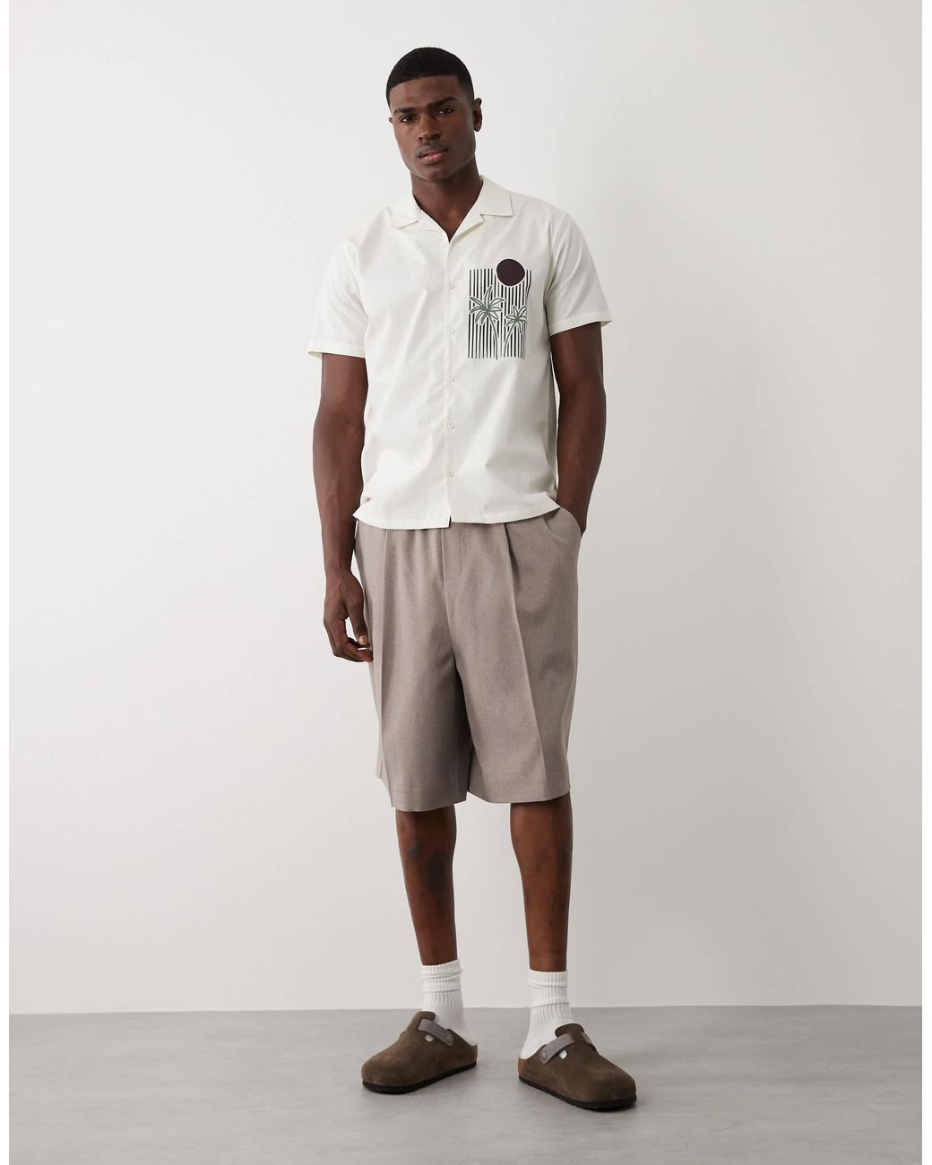 Threadbare – kurzärmliges hemd in White für Herren