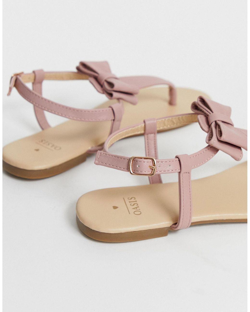 oasis bow toe post sandal