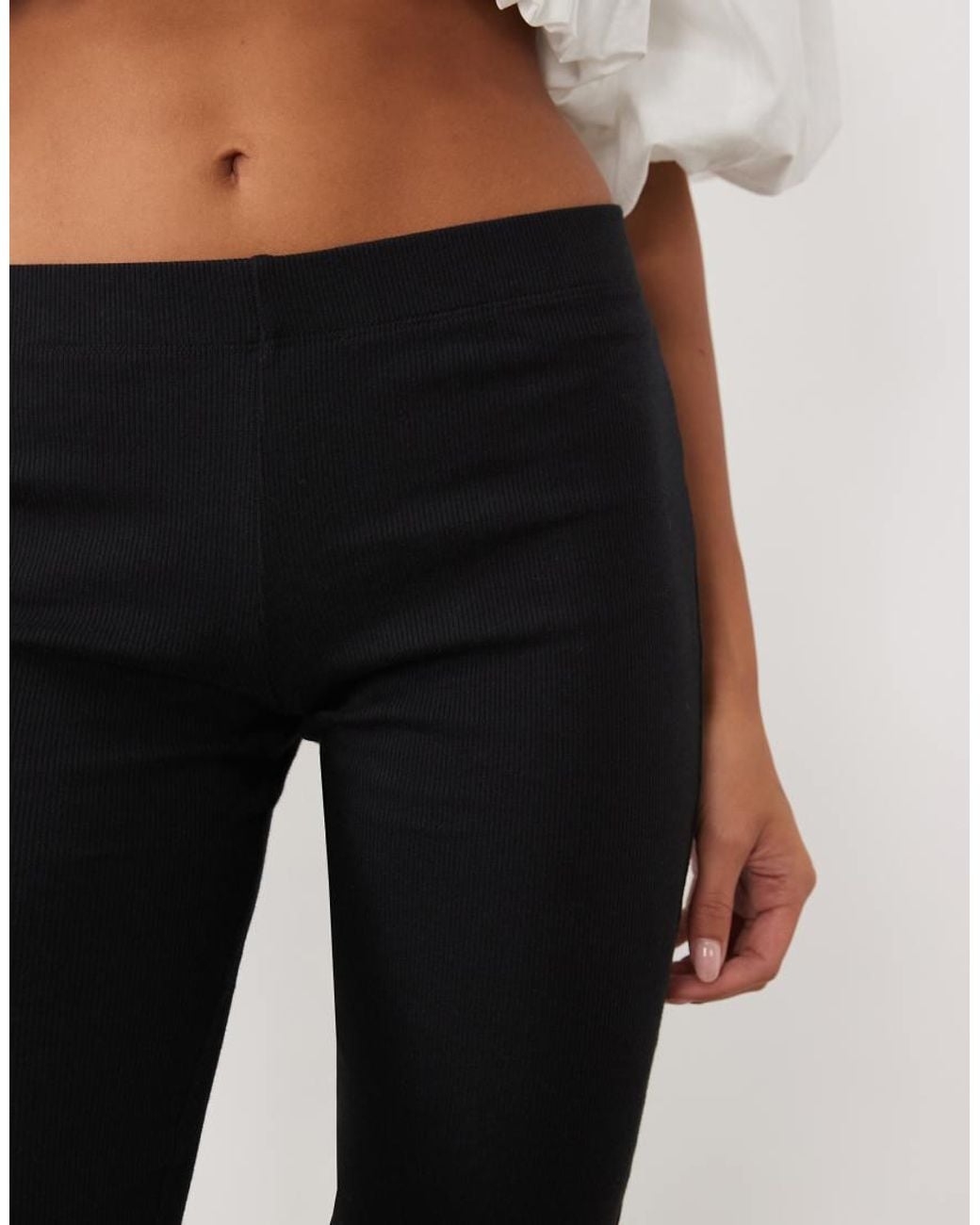 Miss Selfridge Natural Capris Pant With Split Bow Hem