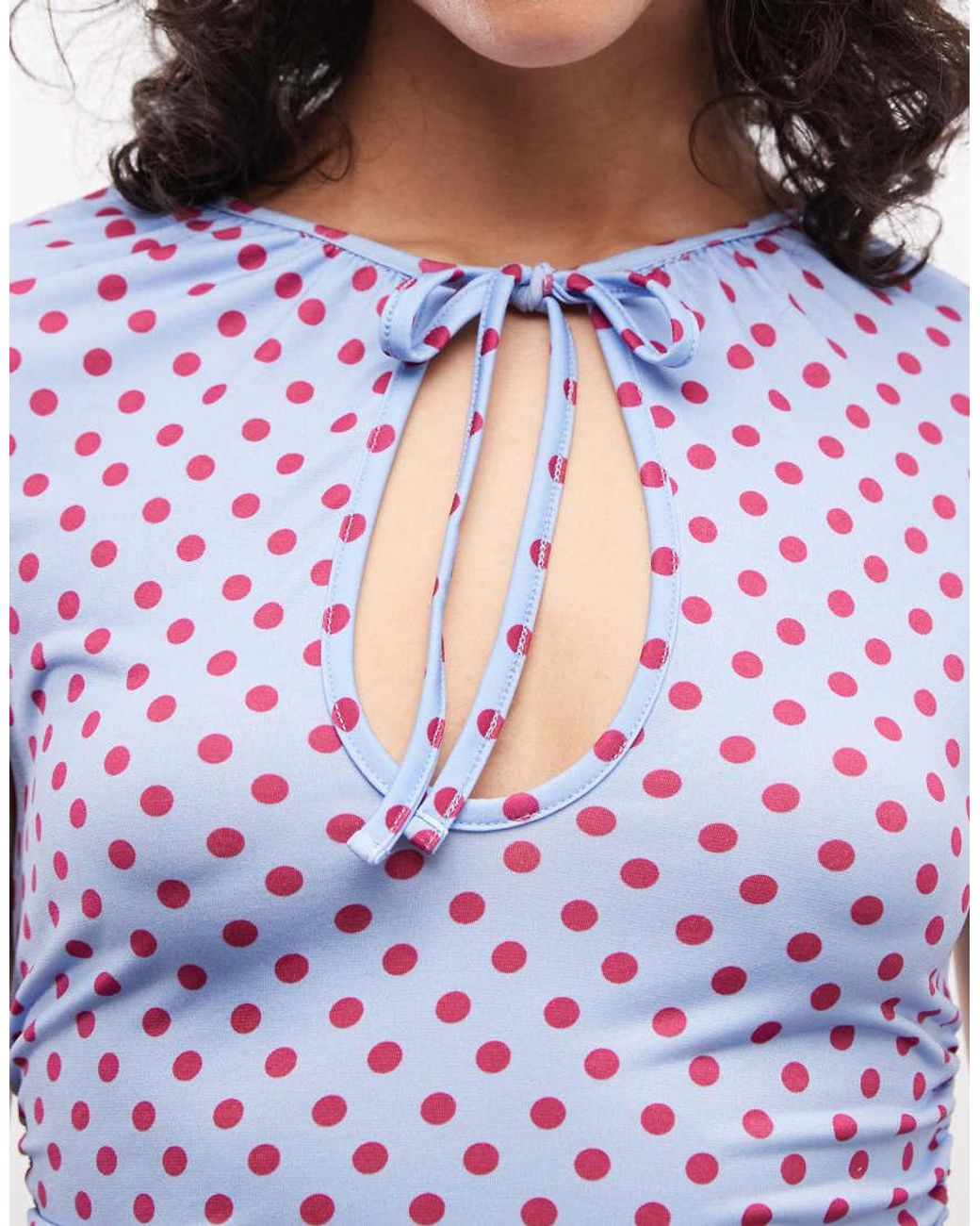 Reclaimed Vintage White Keyhole Tie Cap Sleeve Top
