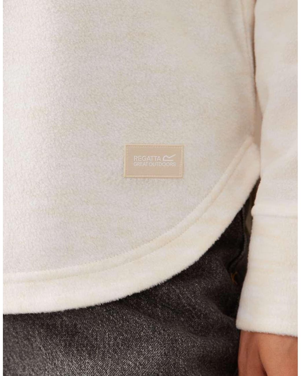 Regatta White Mayse Hoody Fleece