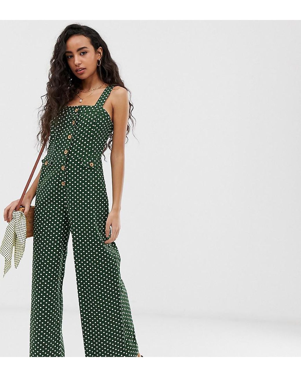 Miss Selfridge Cotton Pint Jumpsuit in 