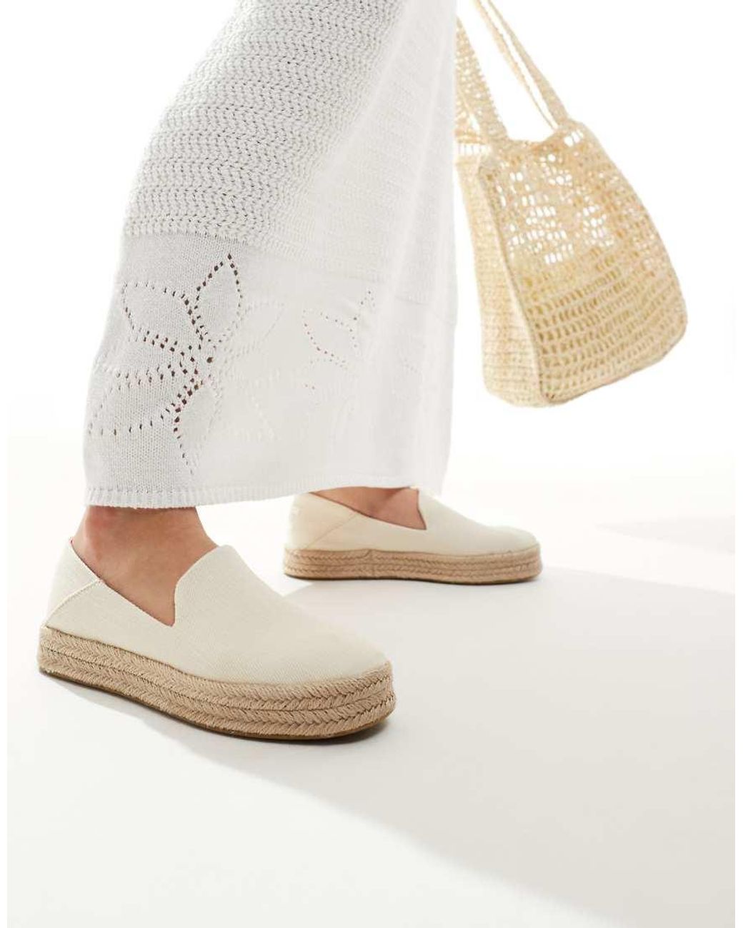 TOMS White Carolina Shoe