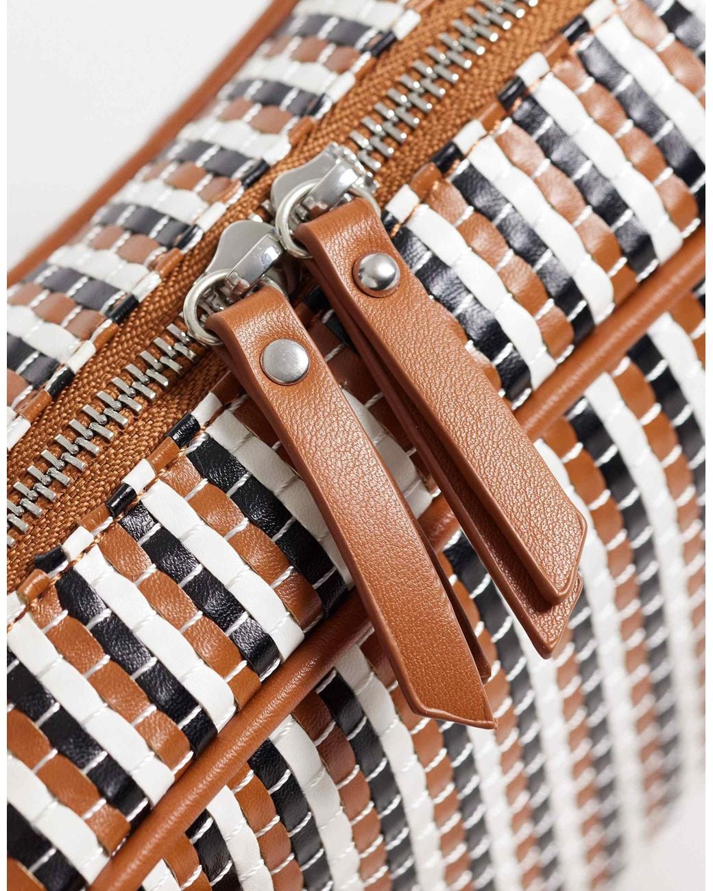 ASOS Black Weave Boxy Shoulder Bag