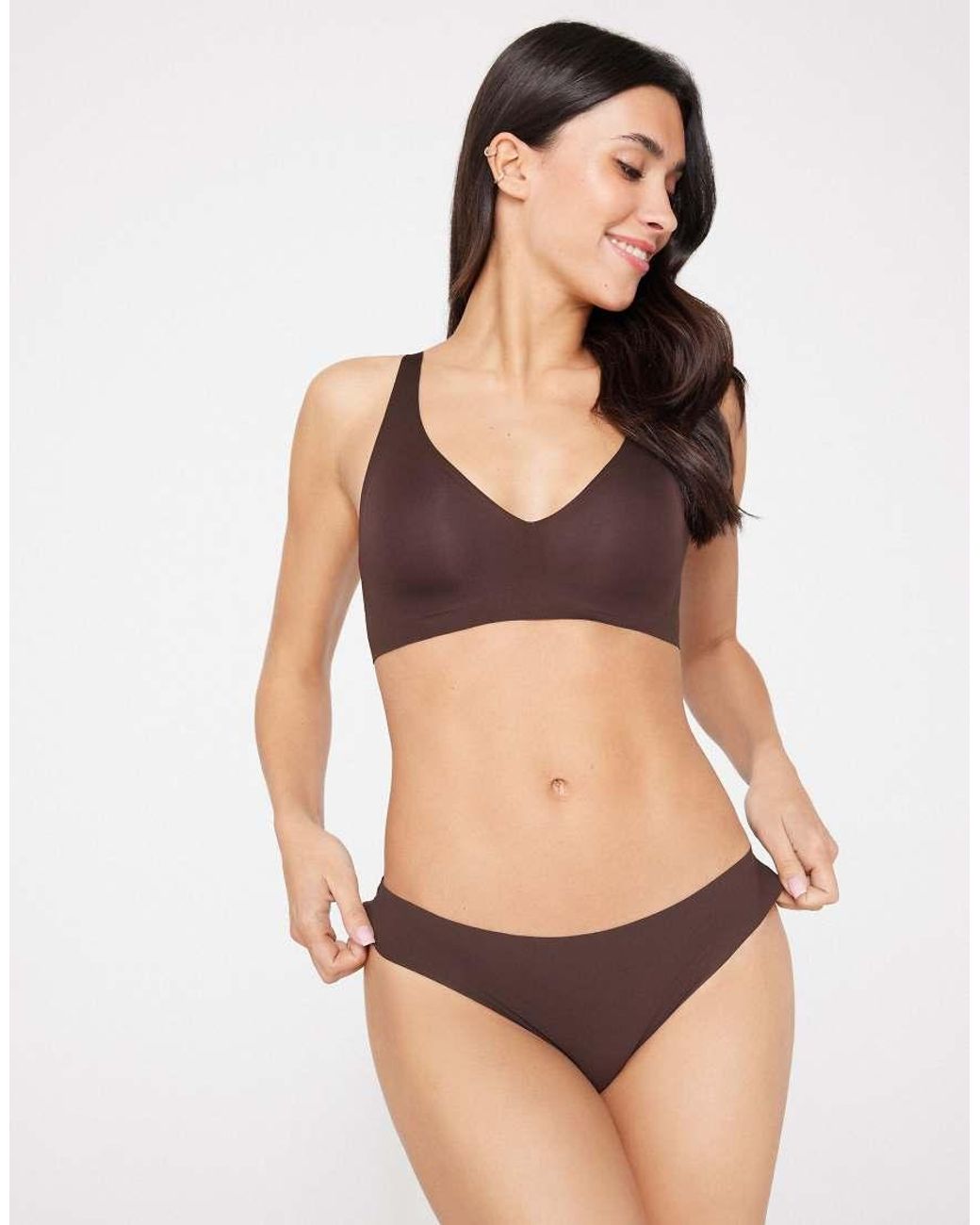 Tezenis Black Natural Lifting Laser Cut Triangle Bra