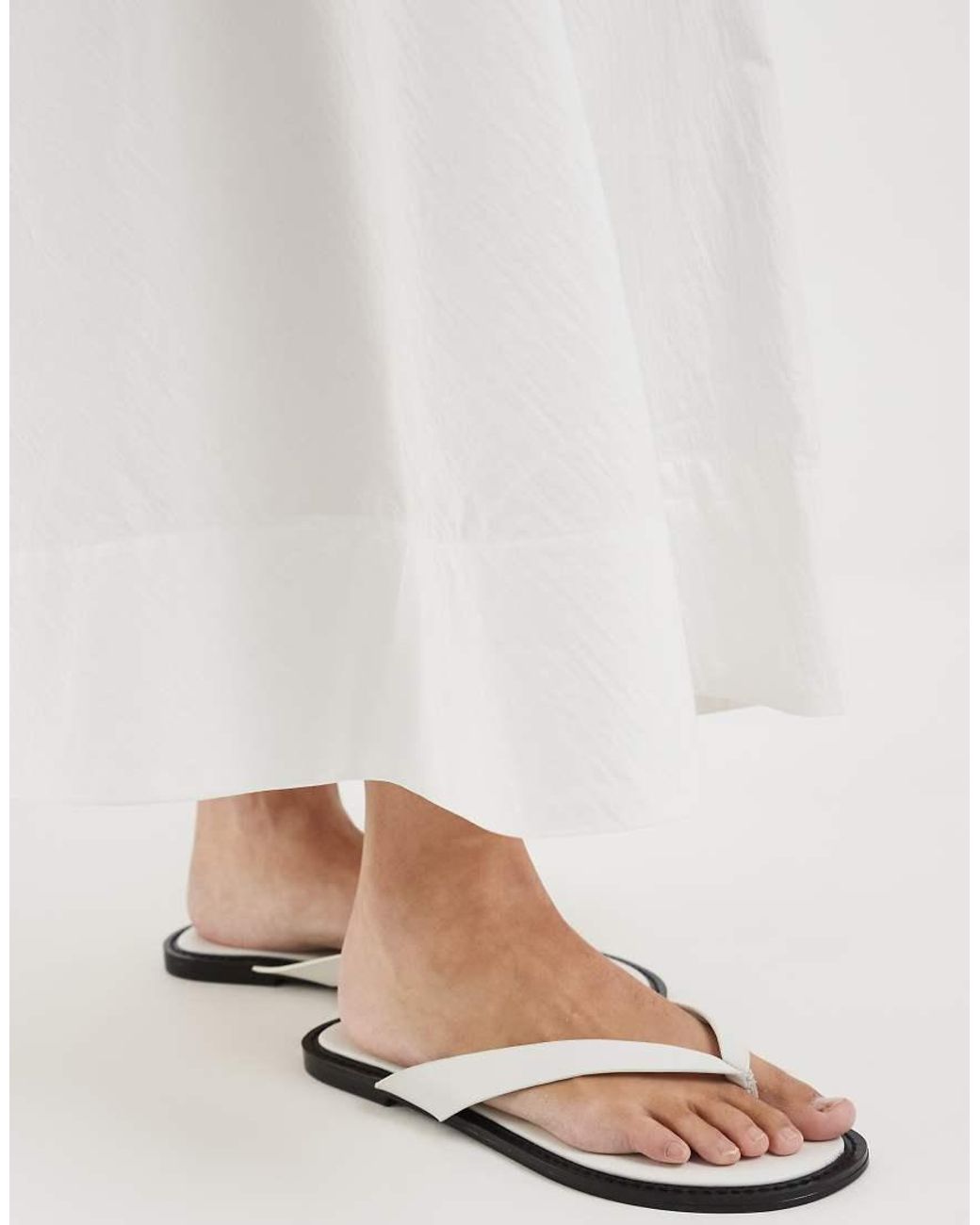 & Other Stories White Full Circle Maxi Skirt
