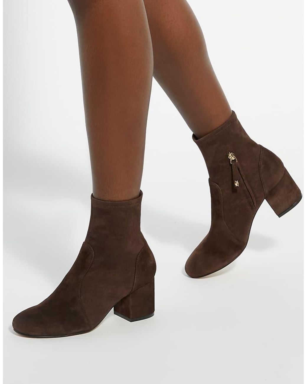 Dune Brown Olianna Ankle Boots