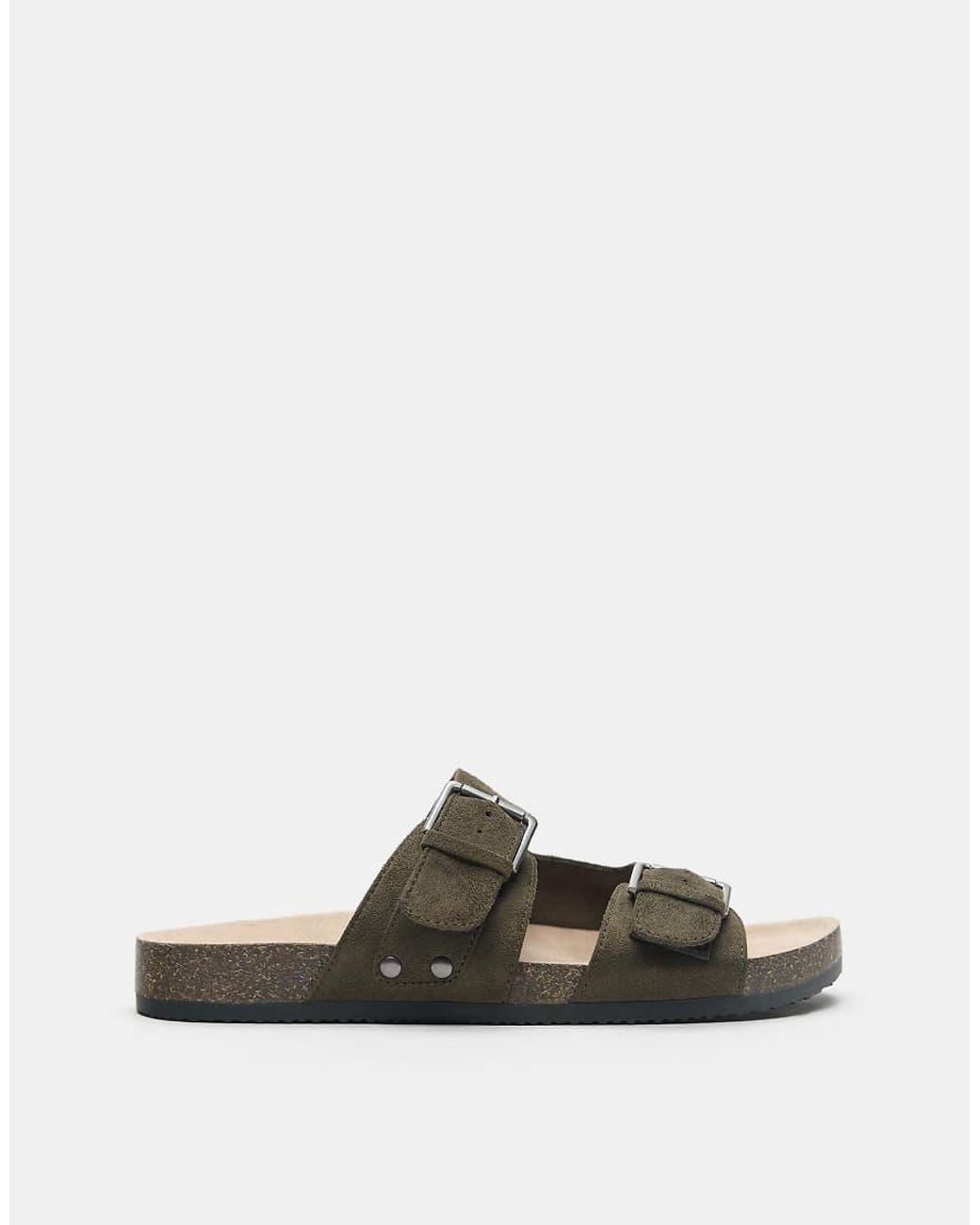 Pull&Bear Multicolor Buckled Sandals for men
