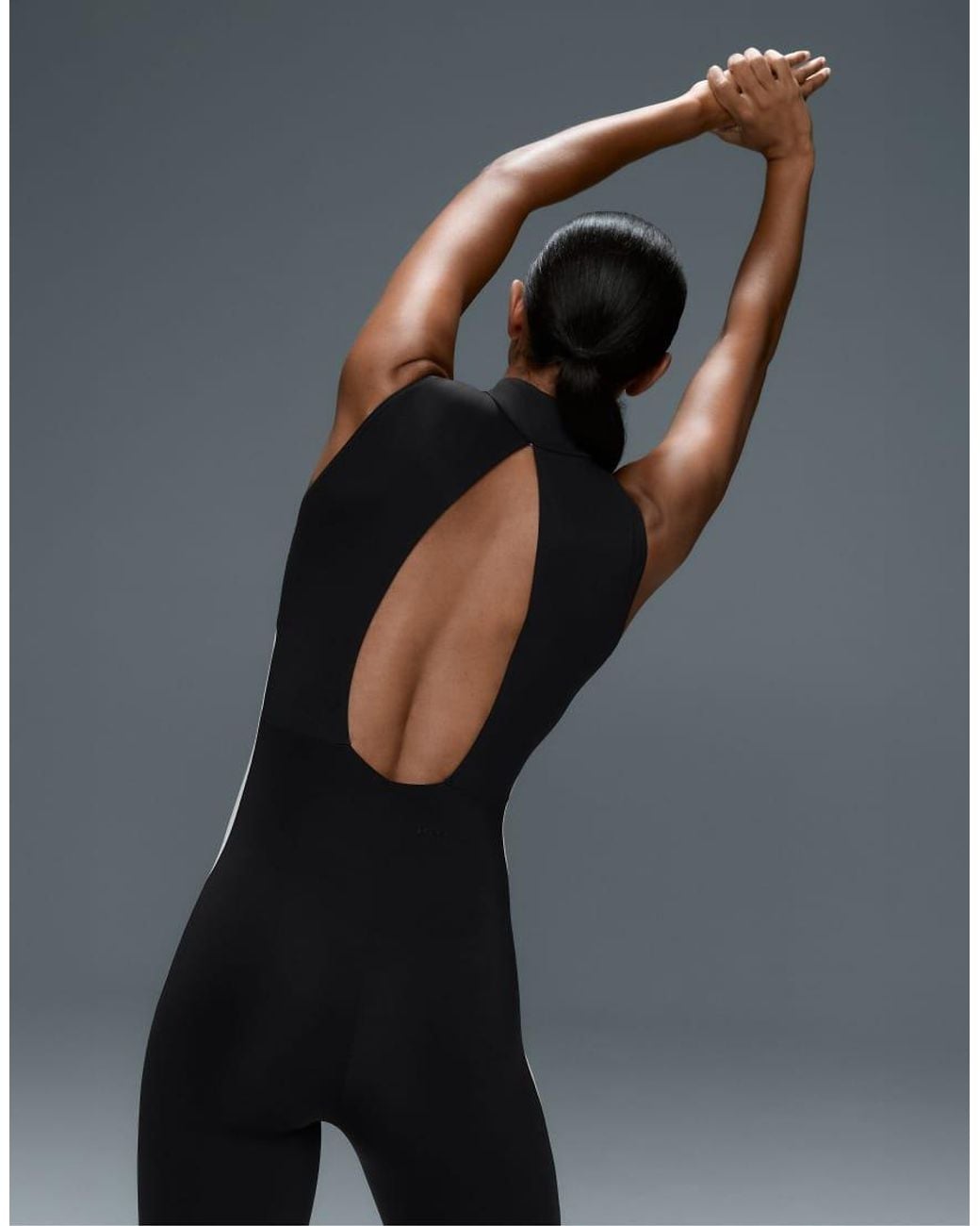 Oysho Blue Long Compressive Colourblock Jumpsuit