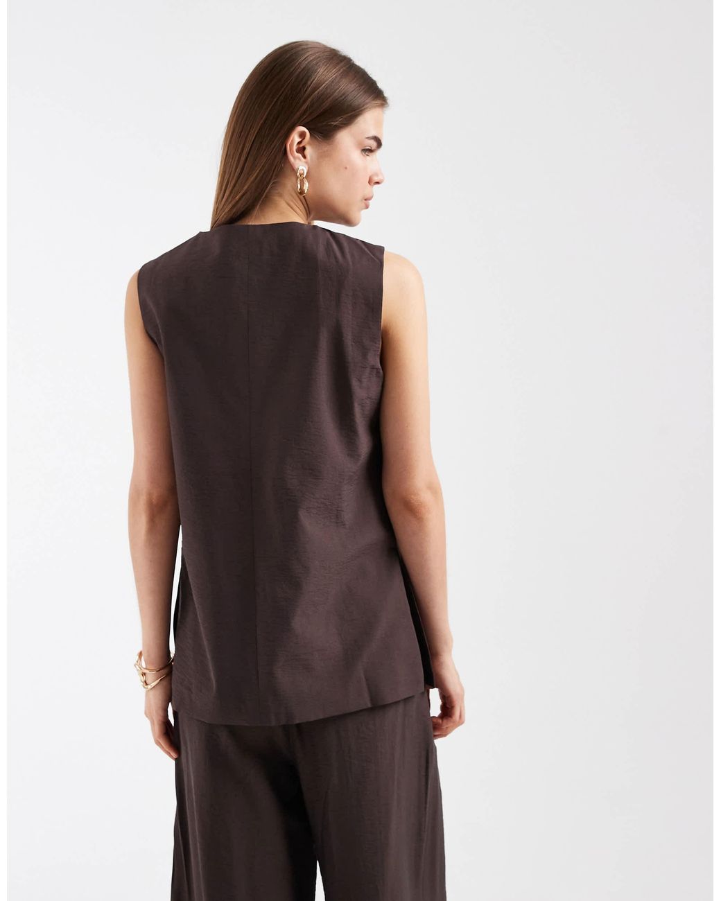 Gilet Object en coloris Brown