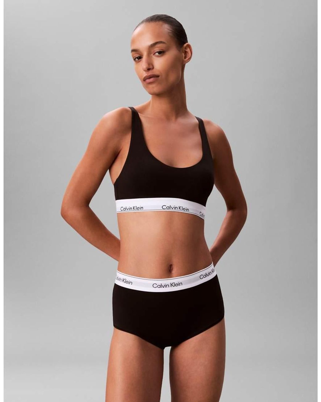 Calvin Klein Gray Icon Cotton Modal Boyshort