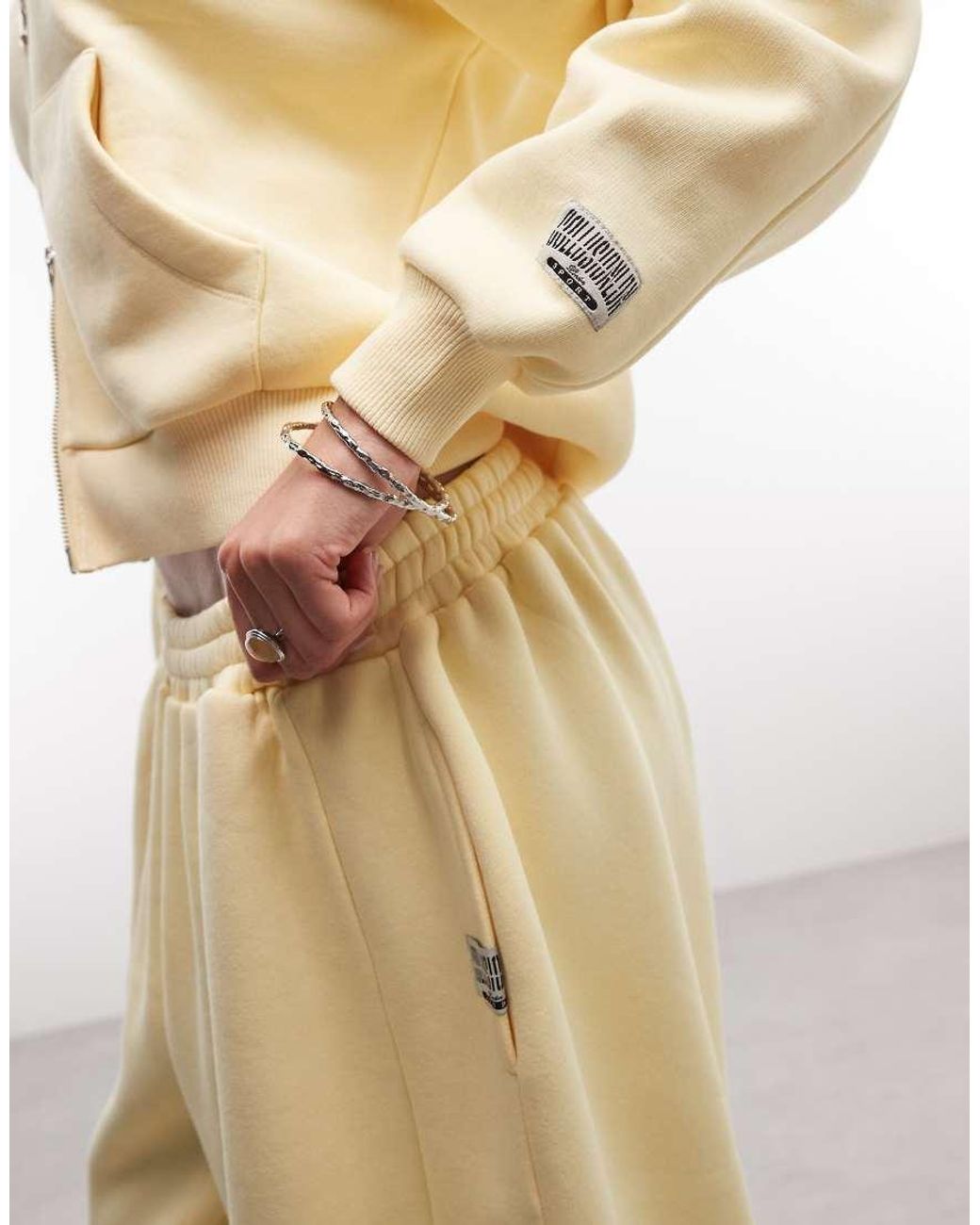 Collusion Natural Boxy Zip Up Hoodie