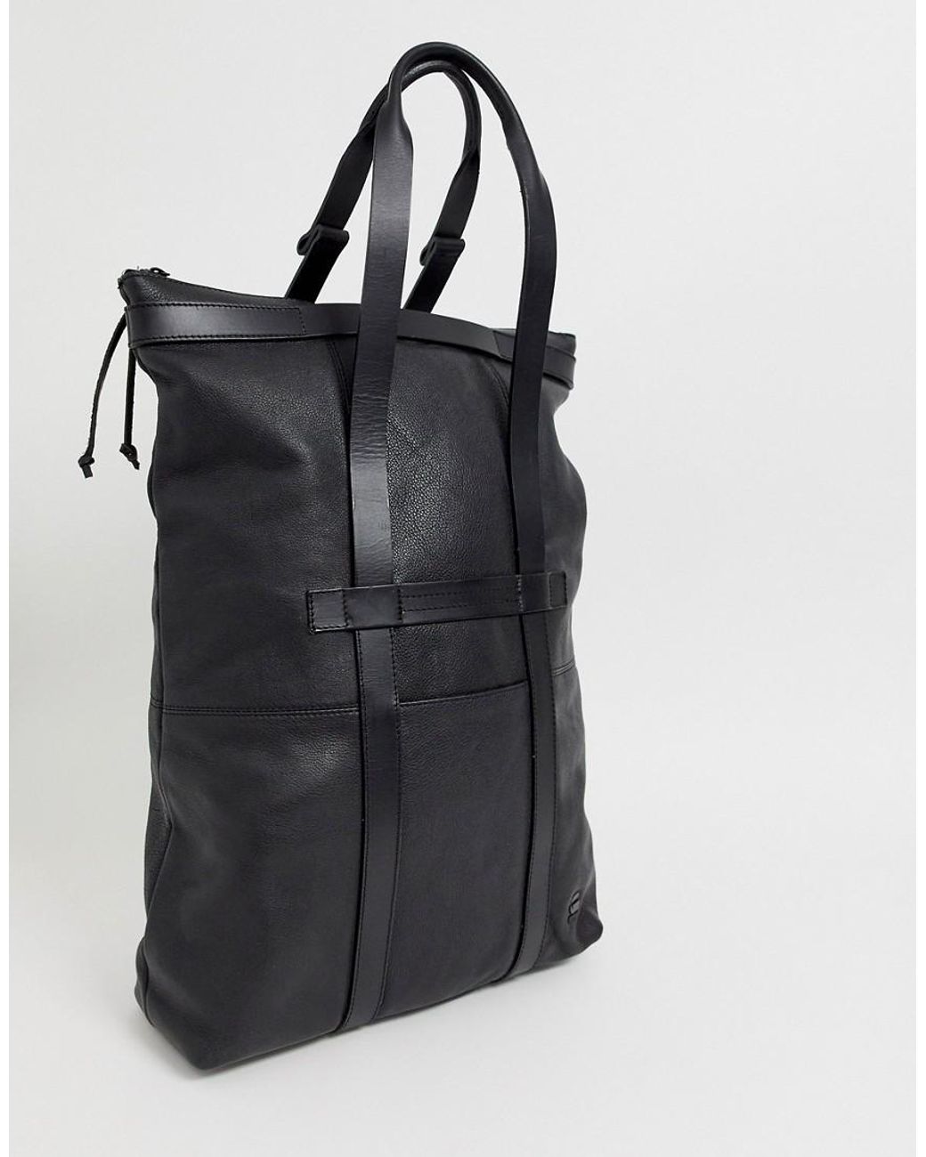 G-Star RAW Estan Leather Tote Bag in Black for Men | Lyst