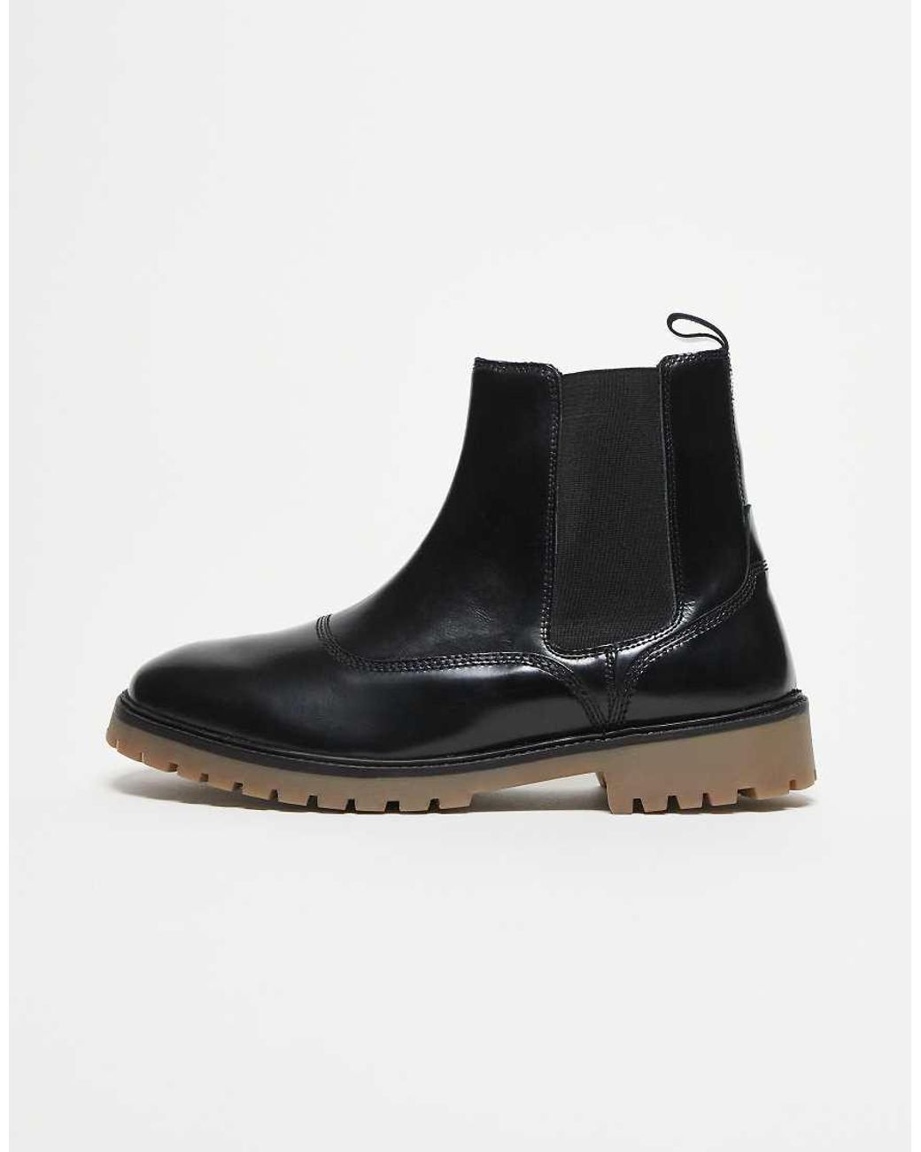 ASOS Gray Chelsea Boots With Rubber Soles for men