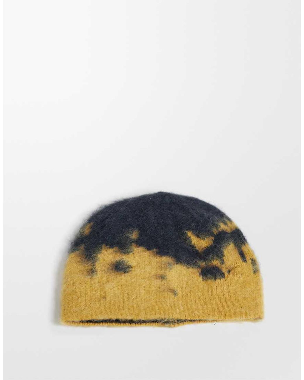 Gramicci Blue Mohair Splatter Beanie for men