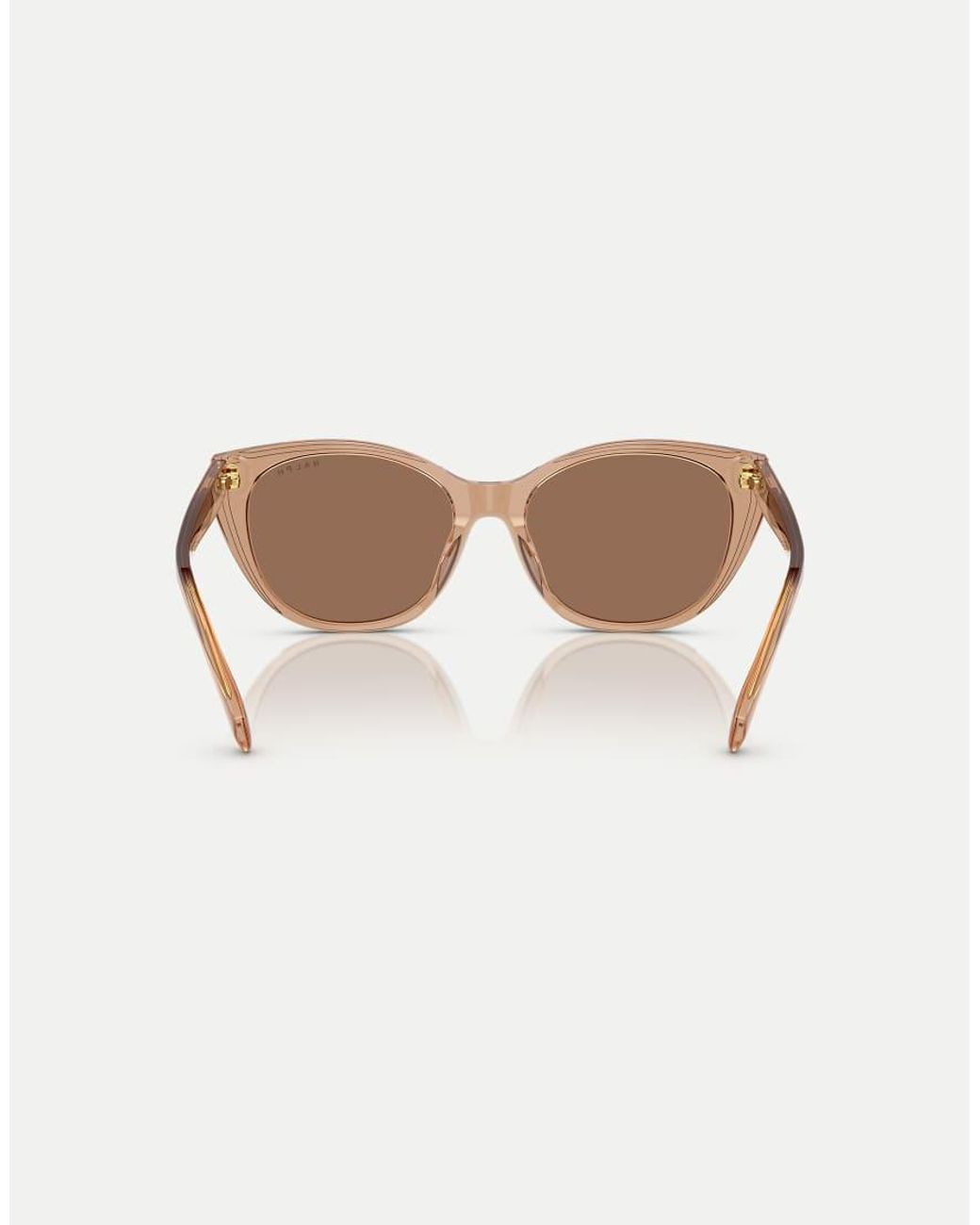 Ralph Brown Square Sunglasses With Lens