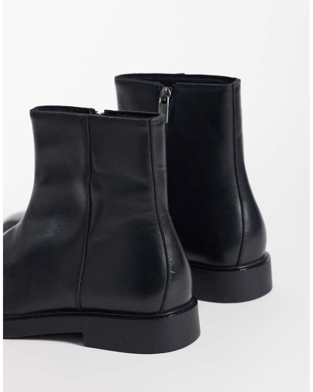 ASOS Blue Zip Up Boots for men