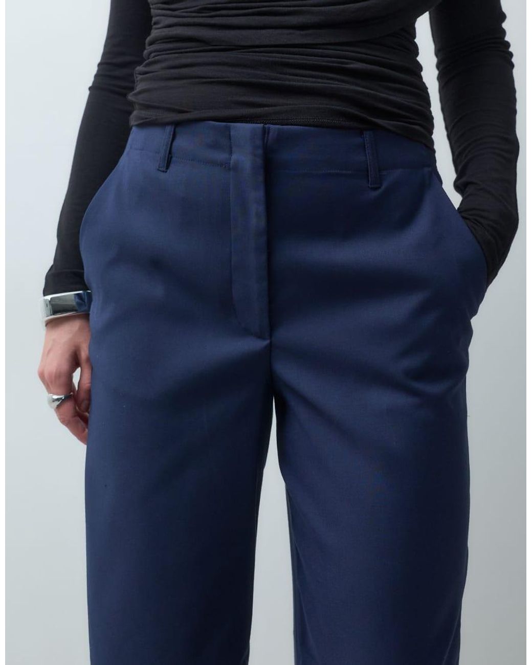 Vero Moda Blue Wide Leg Tailored Trouser Co-ord