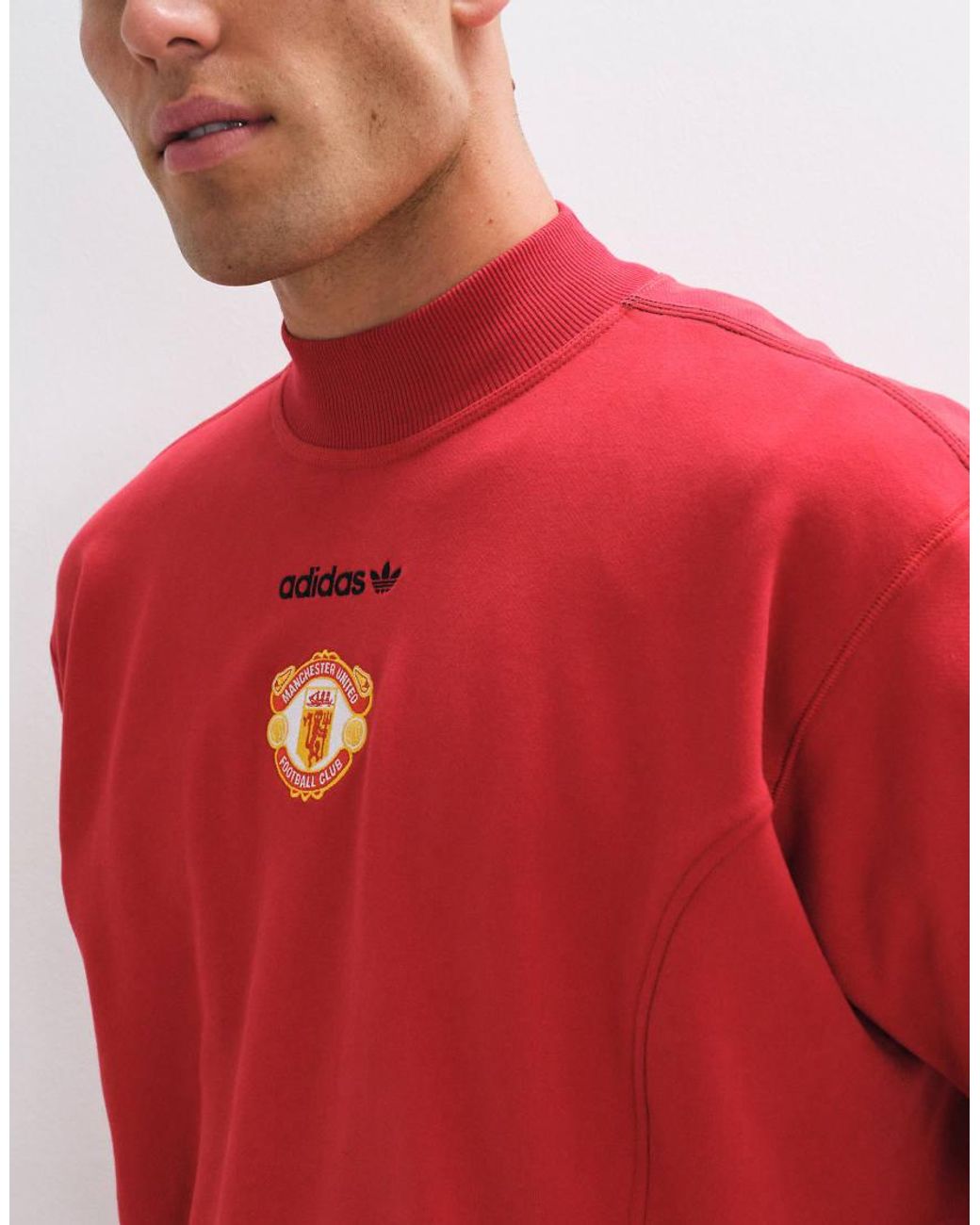 Adidas Originals Red Adidas Football Manchester United 26/27 Eqt Sweatshirt for men