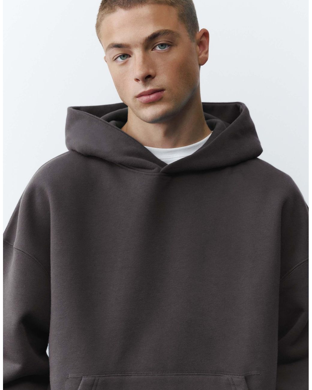 Pull&Bear Hoodie in Gray für Herren