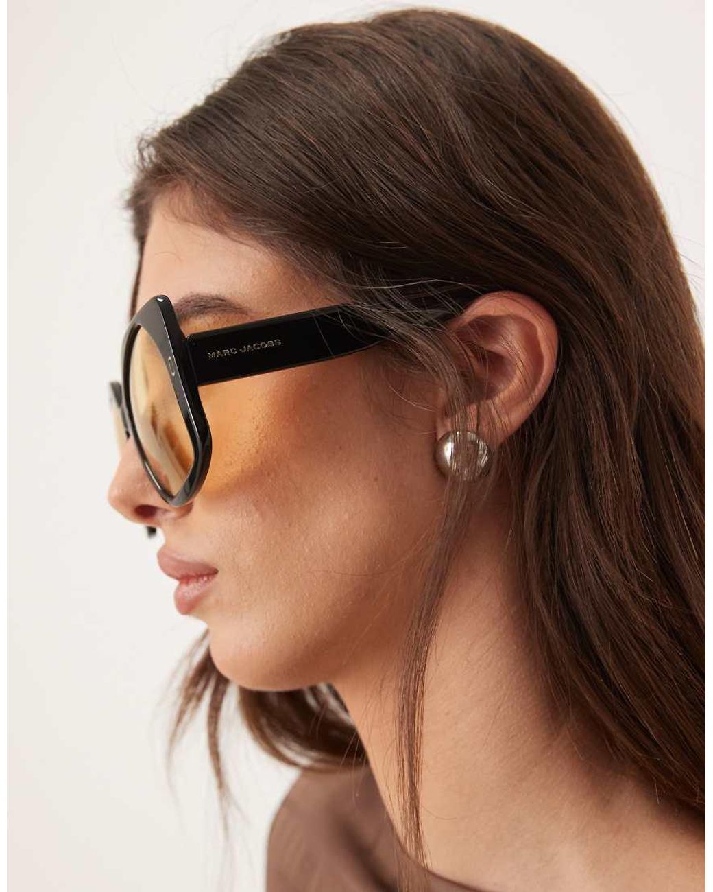 Marc Jacobs Brown Marc Jacobs Square Sunglasses