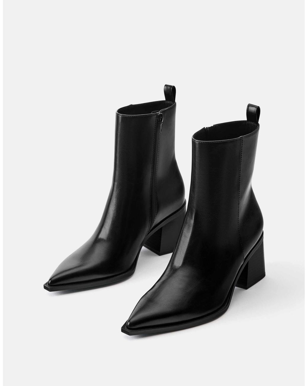 Pull&Bear Black Stiefeletten mit absatz