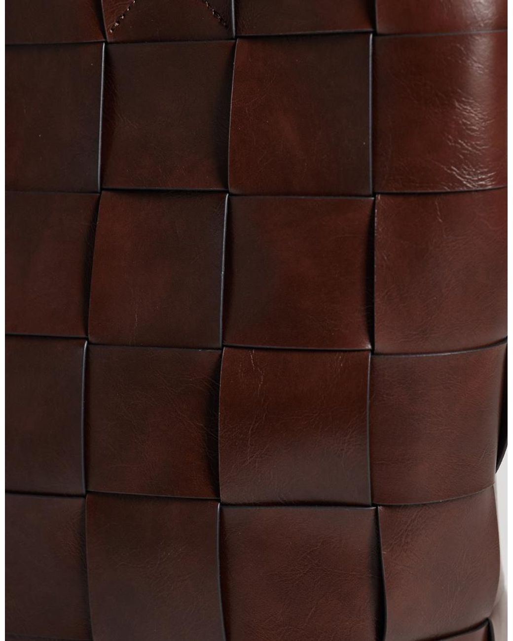 ASOS Brown Embossed Weave Tote Bag for men