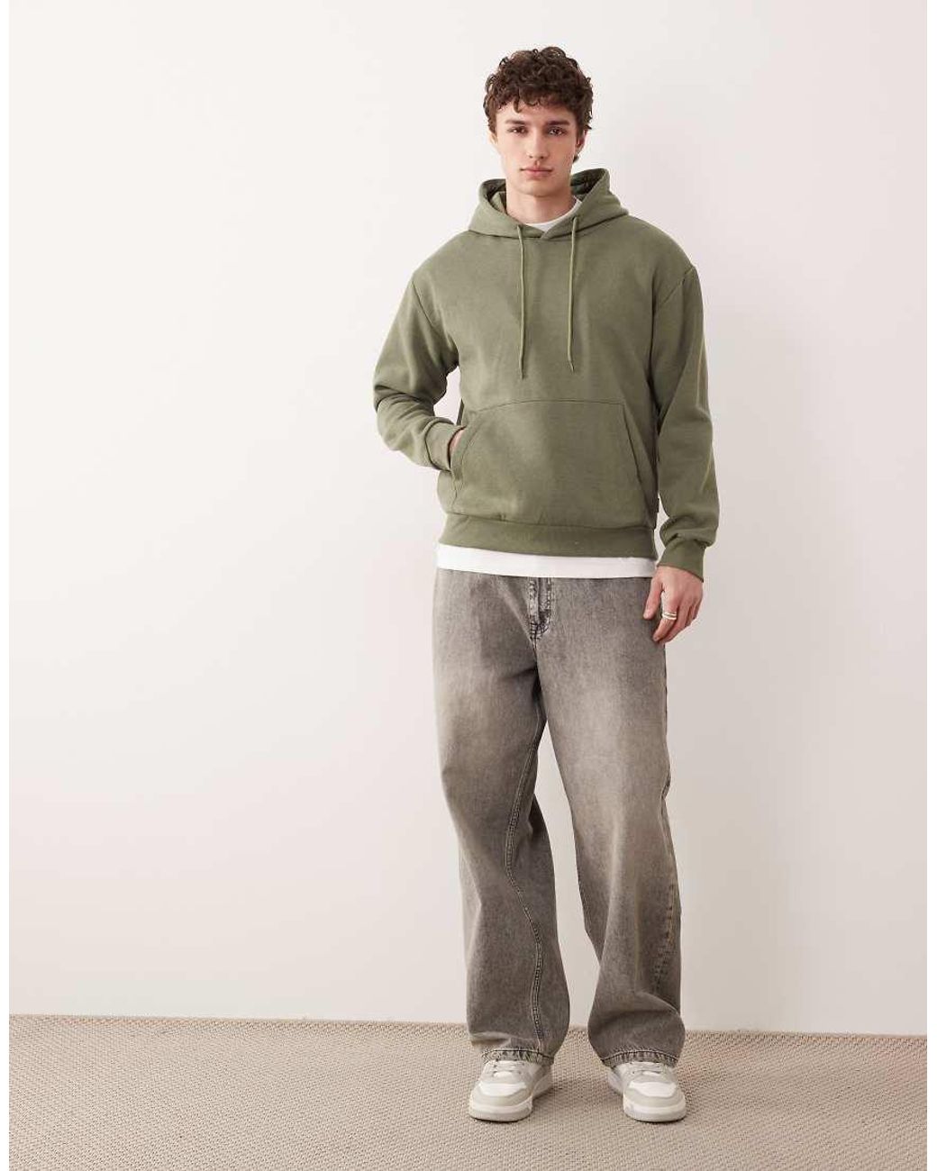 JJ Rebel Green Relaxed Fit Hoodie for men