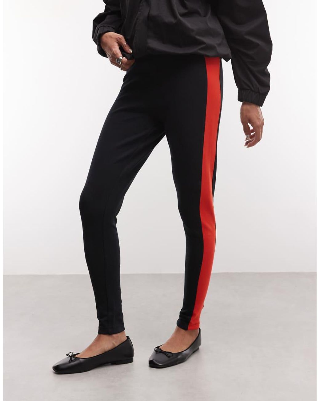 ASOS Black legging With Side Panel Detail
