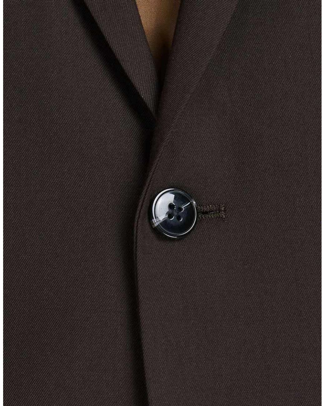 Jack & Jones Black Franco Super Slim Fit Single Breasted Blazer for men
