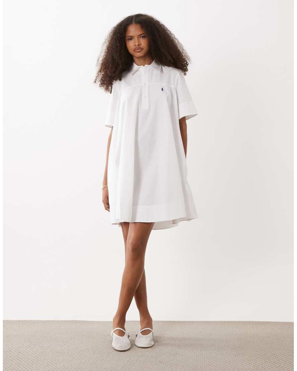 Polo Ralph Lauren White Mini Dress