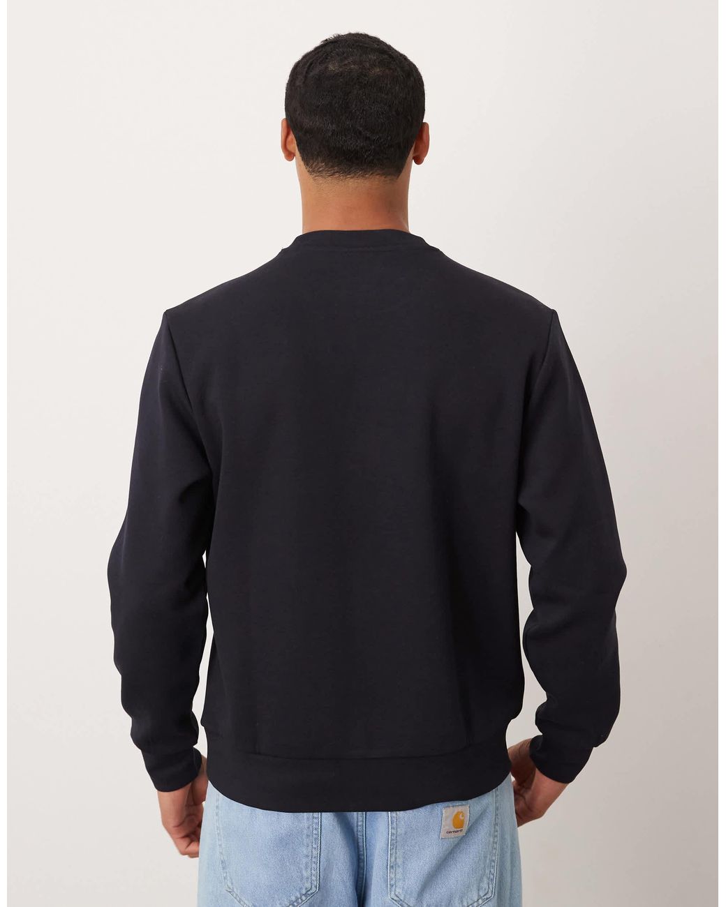 Mango Blue Oversized Sweatshirt for men