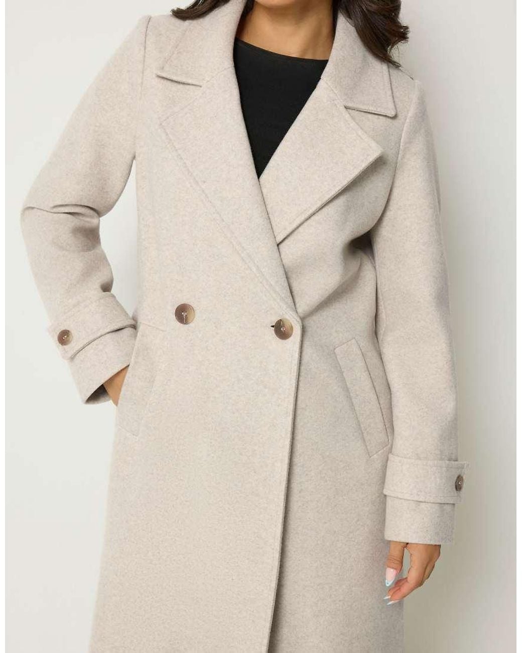 PixieGirl Natural Petite Maxi City Coat
