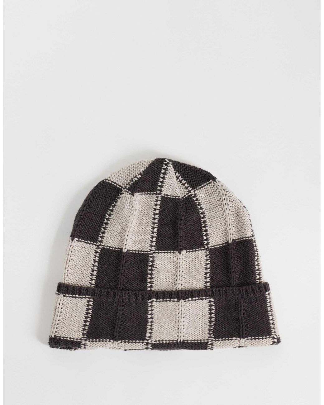 Weekday Gestrickte beanie in Brown für Herren