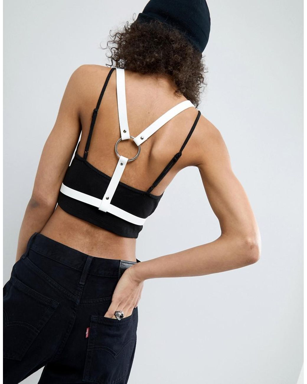 ASOS Asos Harness Belt in White Lyst UK