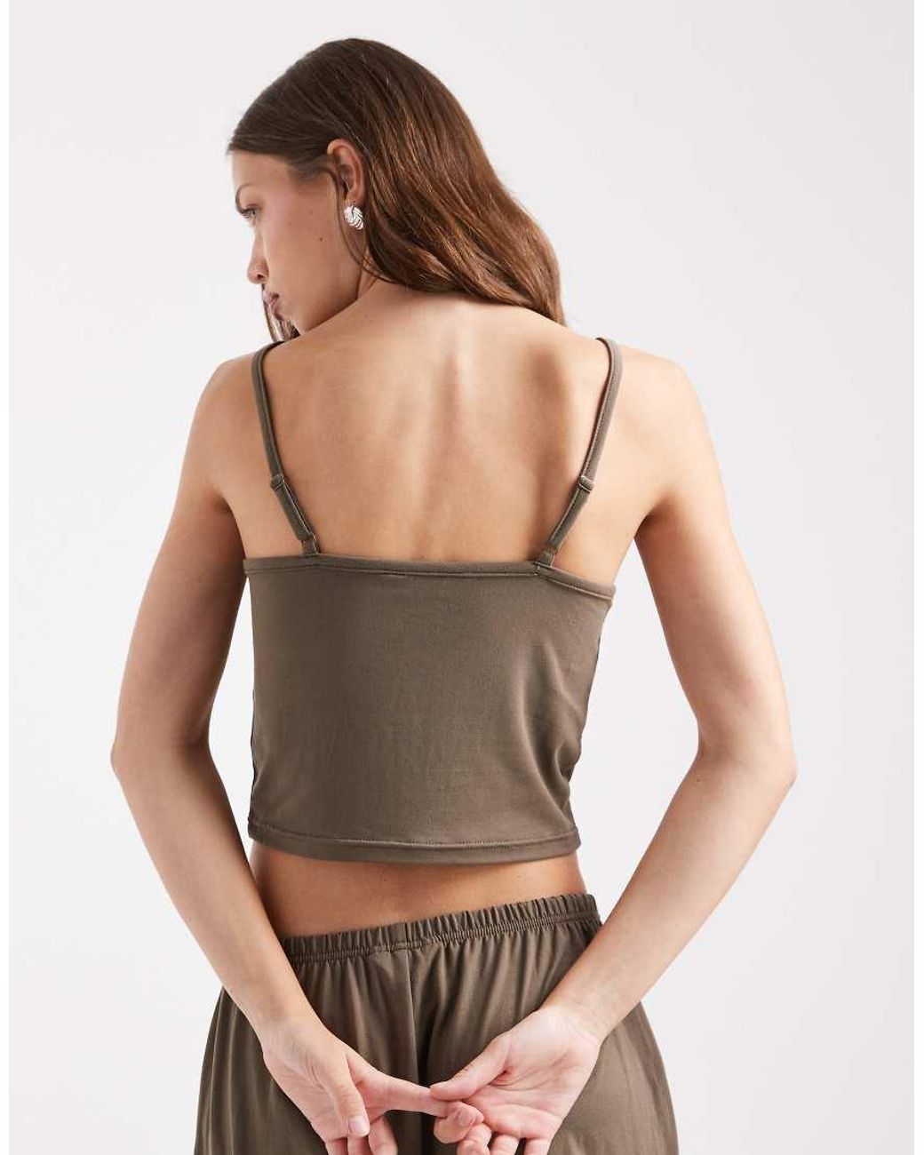 Loungeable Gray Mix & Match Super Soft Jersey Cami Top