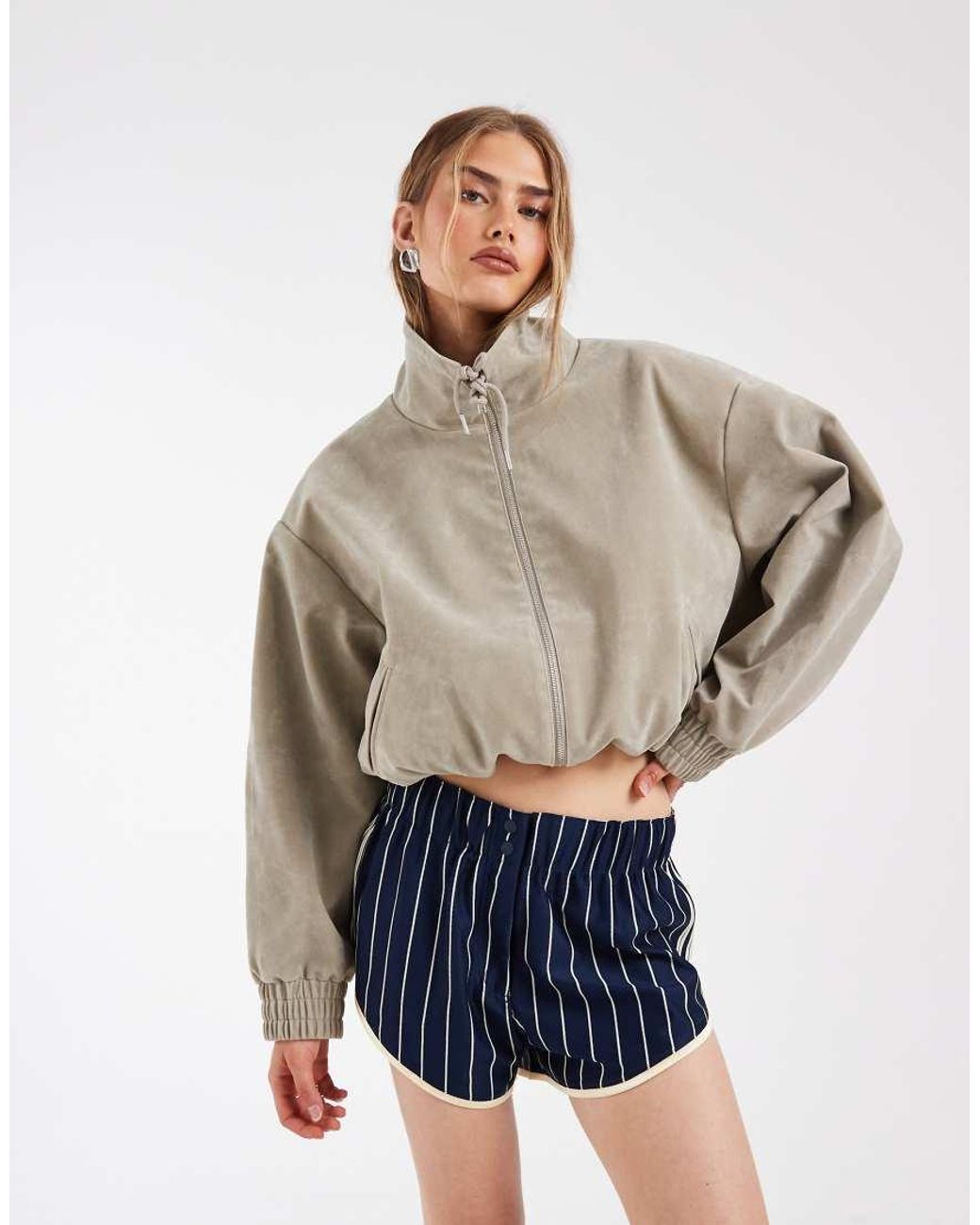 Adidas Originals Blue Pinstripe Firebird Shorts