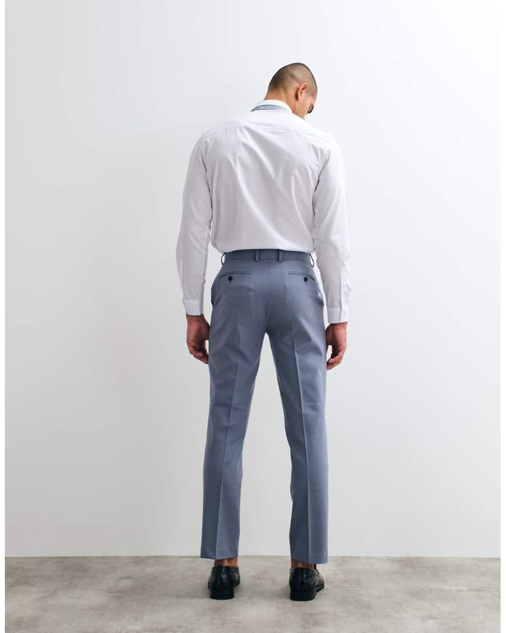ASOS Blue Flexmaxtm Slim Suit Pants for men