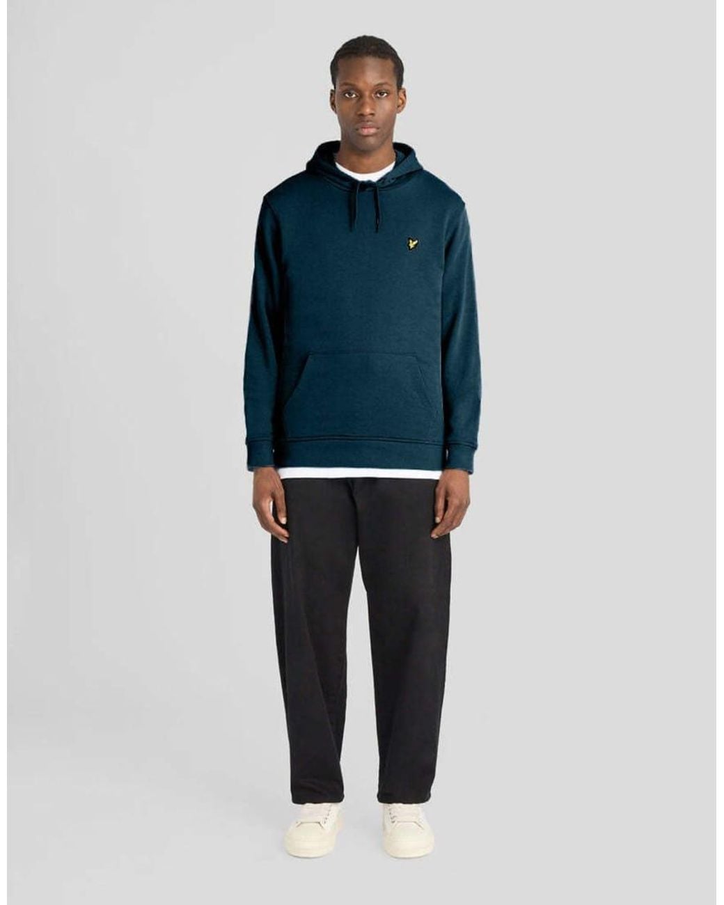 Lyle & Scott Blue Mid Layers Pullover Hoodie for men