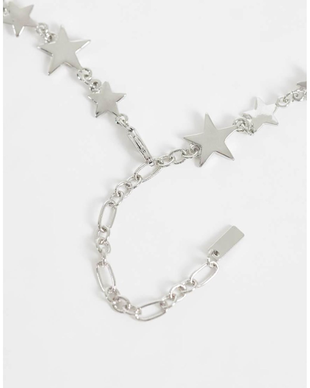 ASOS White Star Link Chain Necklace for men