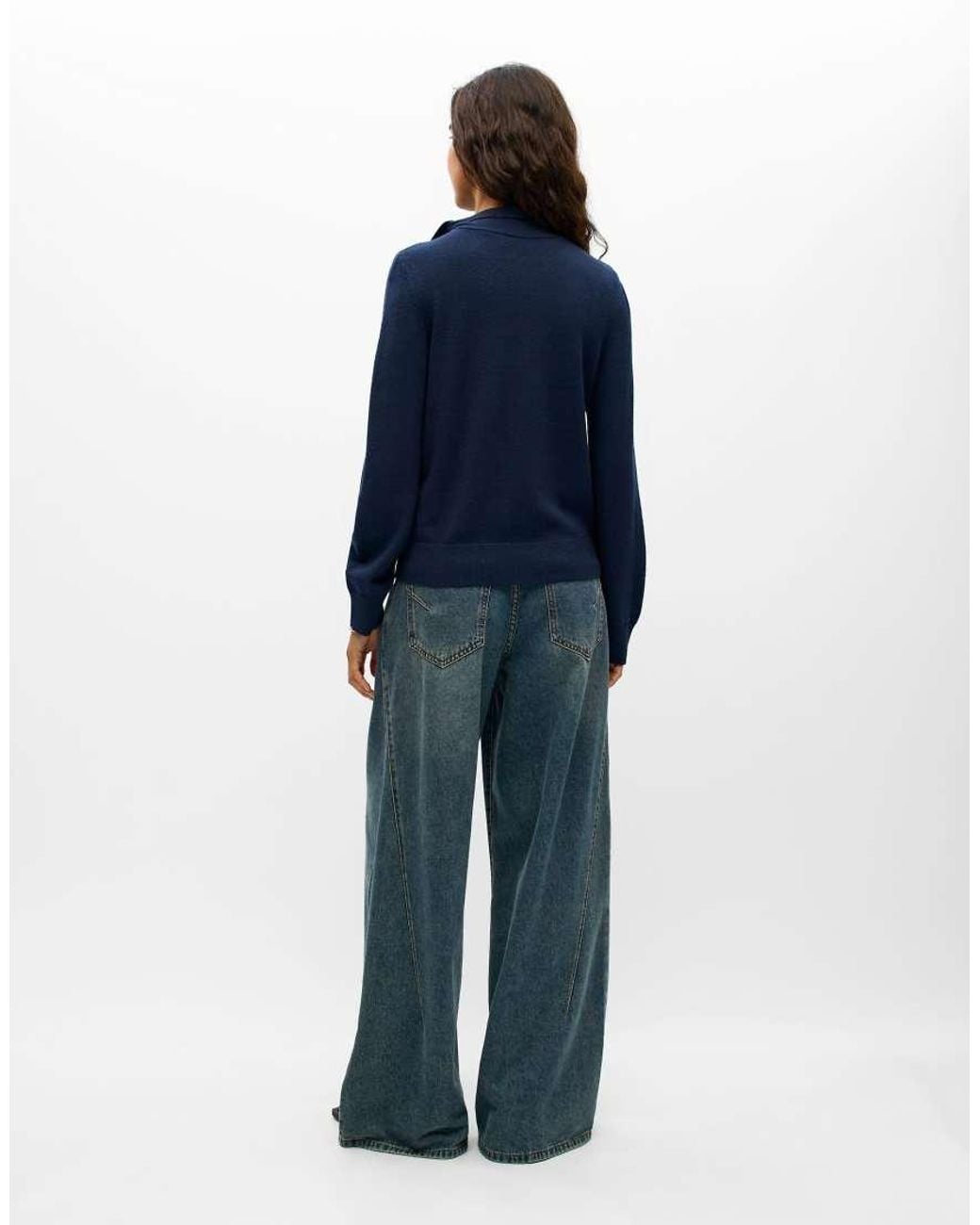 Object Blue Pieces Long Sleeved Top
