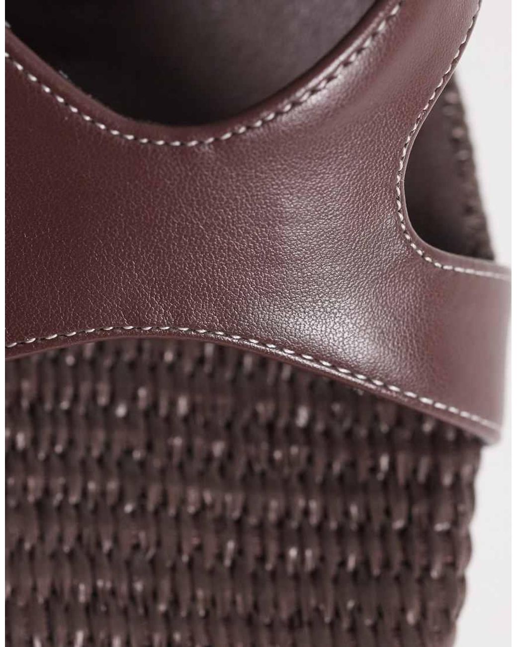 London Rebel Brown Yara Wedge Heeled Sandals