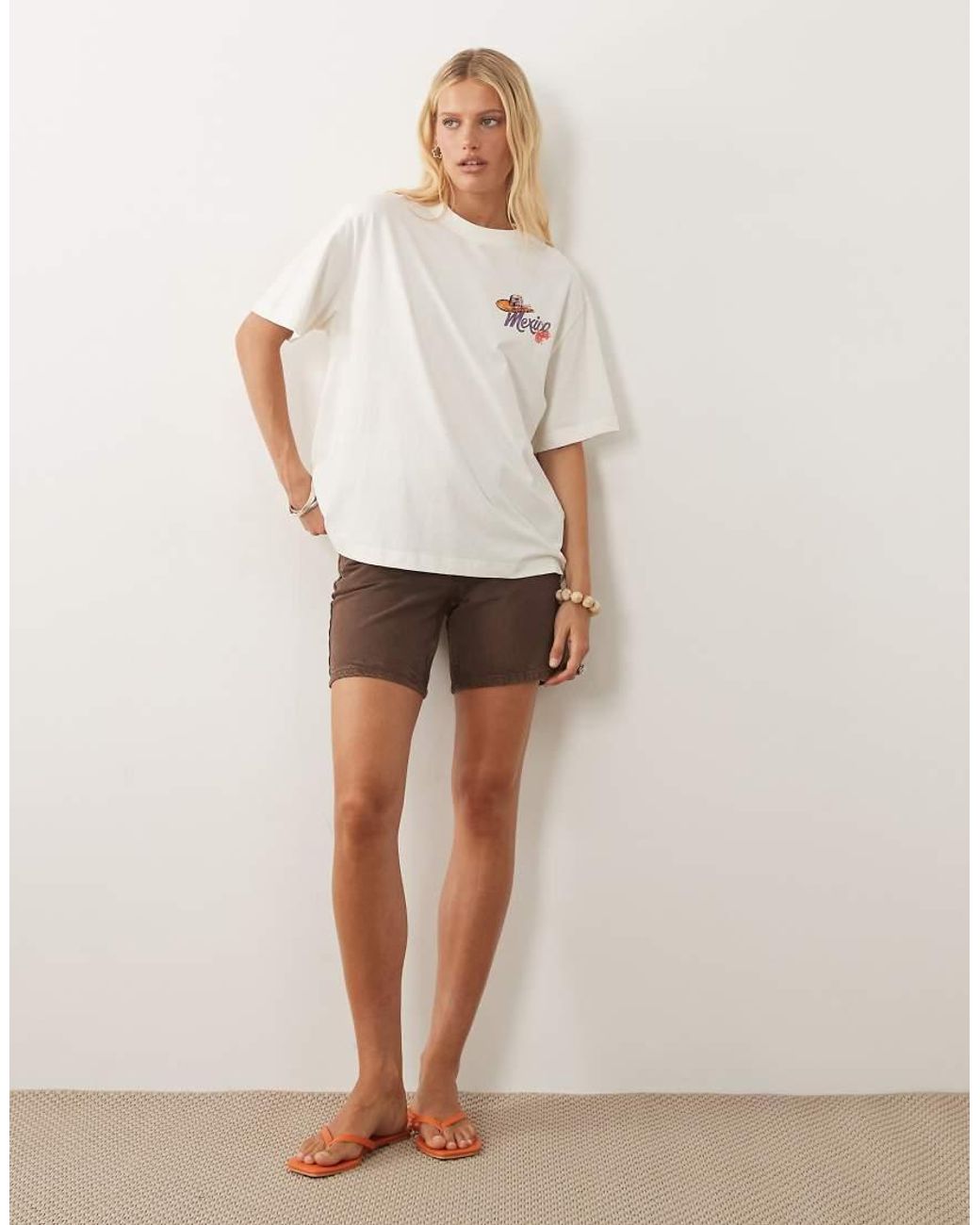 ASOS Multicolor Oversized T-Shirt With Mexico Map Graphic